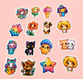 Kawaii Friends Sticker Pack | Cute Character Stickers