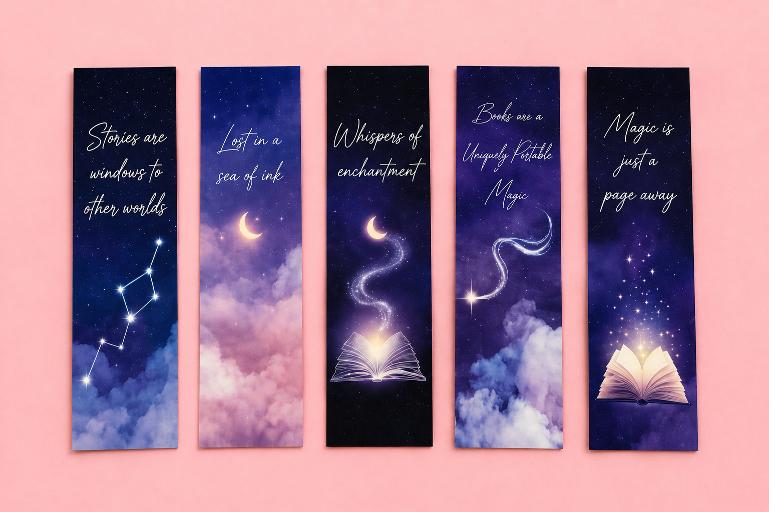 Celestial Dreams Bookmark Collection | Cute Bookmarks