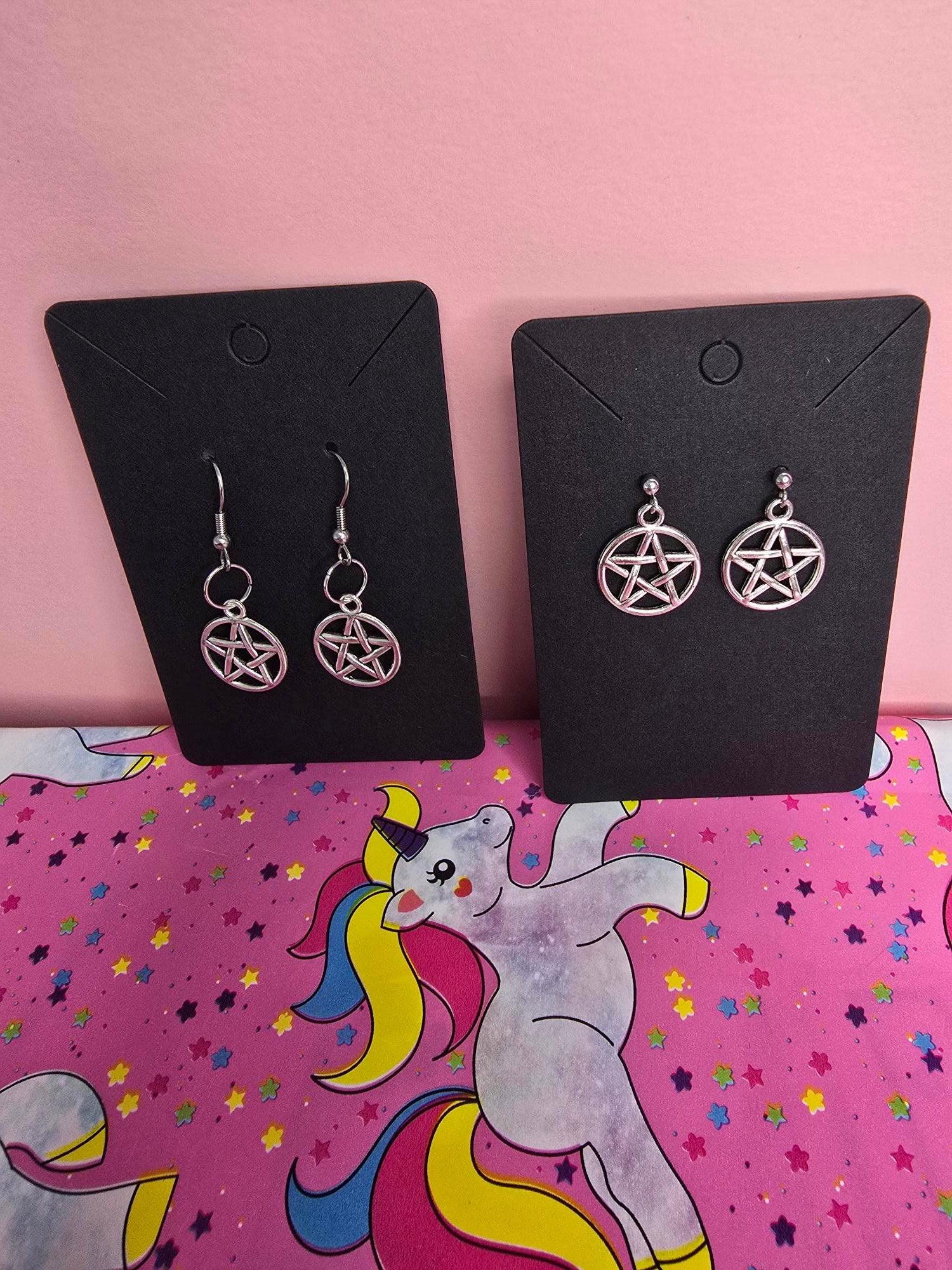 Pentagram Earrings | Gothic Witch Earrings | Hand-Assembled in New Zealand
