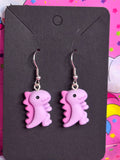 Tiny Rawrs™ Grape Rawr Dinosaur Earrings | Cute Handmade Kawaii Dino Jewellery