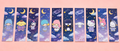 Dreamy Night Sky Character Bookmark | 10 Cute Bookmarks