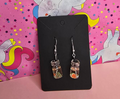 Watermelon Fruit Drink Earrings | Cute Kawaii Mini Drink Dangle Earrings | Hand-Assembled in NZ
